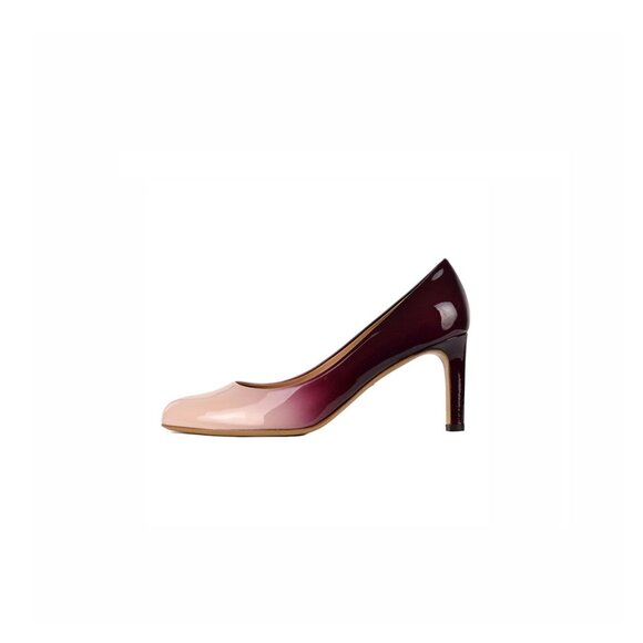 Salvatore Ferragamo Size 7 'LEO' Pumps Sz 7 Ombre Gradient Patent Leather - Picture 9 of 9